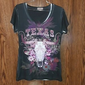 Texas bling graphic tee